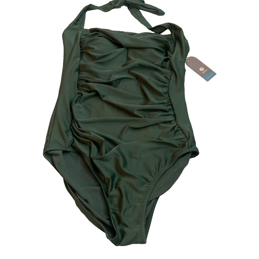 smismivo swimsuit One Piece M Green Women's Beach Swimming